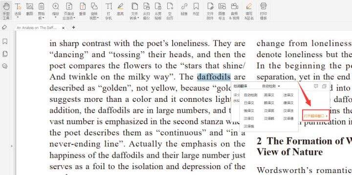 pdf阅读器怎样翻译pdf文档?