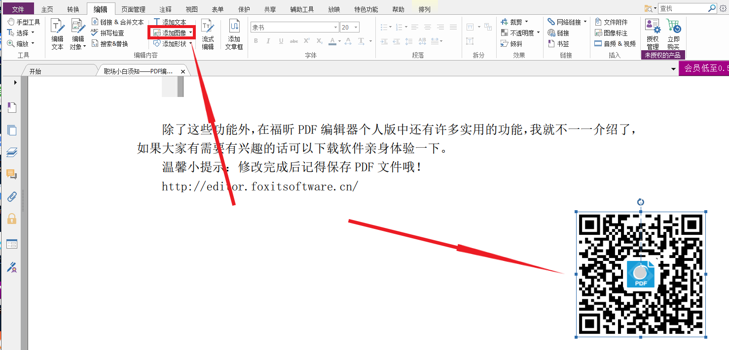 在PDF编辑器个人版中如何添加文本和图片？